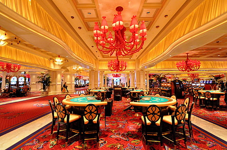 stół, Las Vegas, żyrandol, USA, sala, kasyno, Tapety HD HD wallpaper