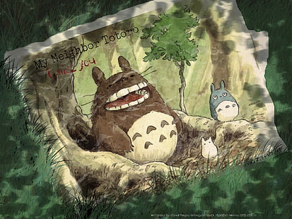 Min granne Totoro, Totoro, Studio Ghibli, HD tapet HD wallpaper