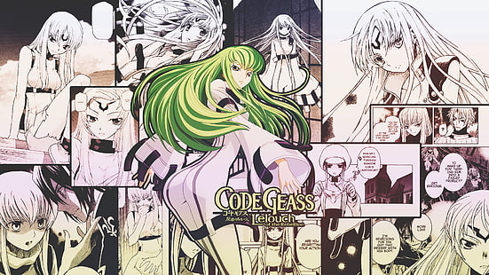 Код Geass, аниме девушки, C.C., HD обои HD wallpaper