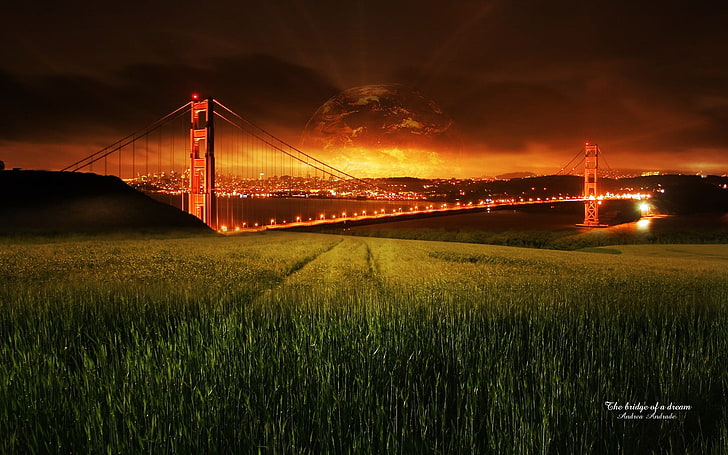 Golden Gate, California, nature, HD wallpaper