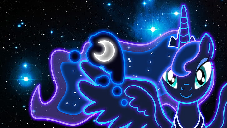 My Little Pony, My Little Pony: Arkadaşlık Sihirlidir, Prenses Luna, HD masaüstü duvar kağıdı