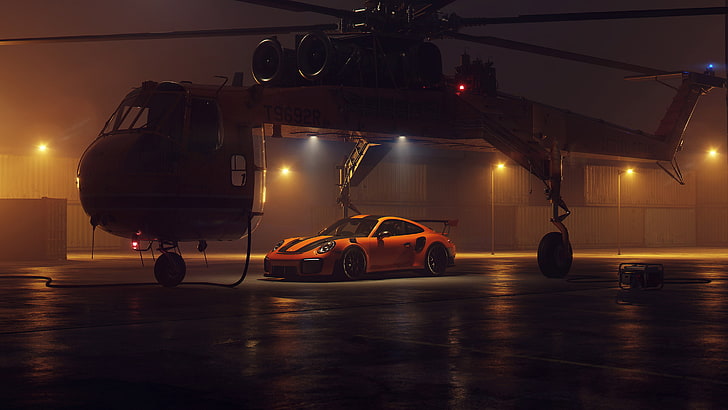 포르쉐 911 GT2 R, 포르쉐 911, 포르쉐, 자동차, HD, 2018 자동차, 예술가, Behance, HD 배경 화면
