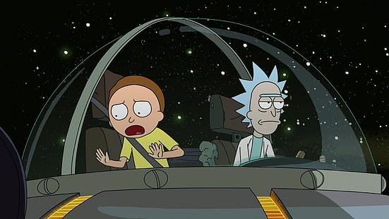 Rick und Morty, Adult Swim, Zeichentrickfilm, Rick Sanchez, Morty Smith, HD-Hintergrundbild HD wallpaper