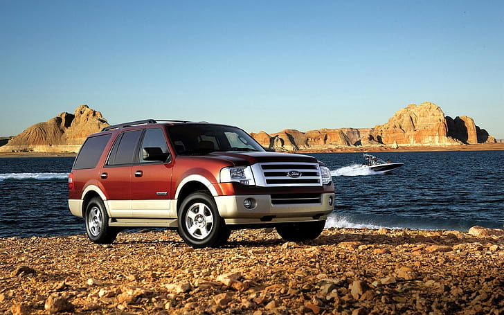 2010 Ford Expedition, red ford excursion, Ford Expedition, HD wallpaper