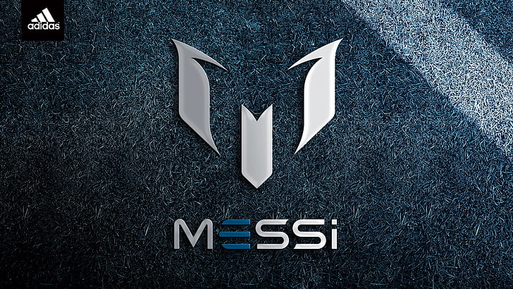 Logo Messi, sepakbola, logo, Lionel Messi, Argentina, Barcelona, ​​F50, Wallpaper HD
