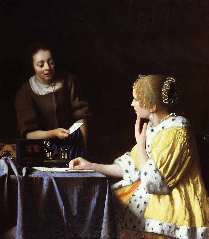 Johannes Vermeer ภาพวาด, วอลล์เปเปอร์ HD, วอลเปเปอร์โทรศัพท์