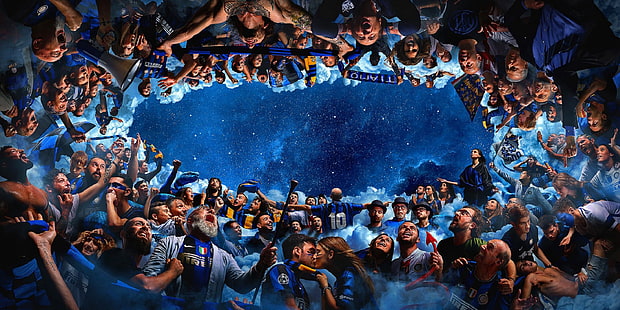 deporte, fútbol, ​​aficionados, Inter de Milán, Fondo de pantalla HD HD wallpaper