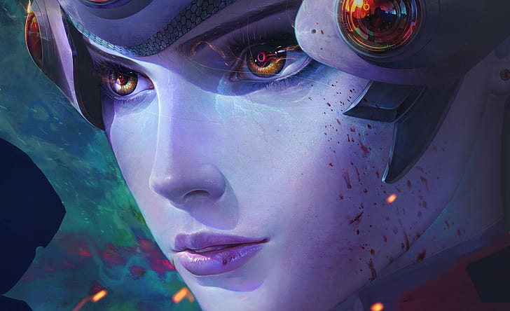 digitale Tapete der weiblichen Figur, Overwatch, Widowmaker (Overwatch), JOO YANN ANG, HD-Hintergrundbild