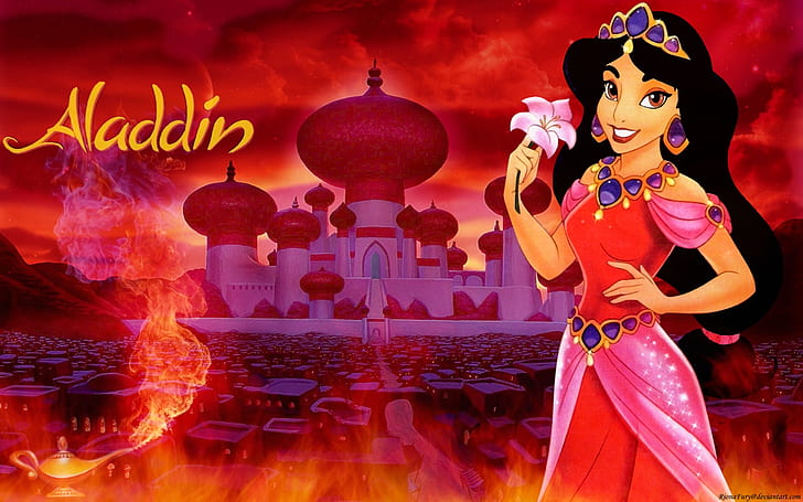 Disney Princess Jasmine City Abbrakh Cartoon Aladdin Photo Wallpaper Hd  1920 × 1200, Fondo de pantalla HD | Wallpaperbetter