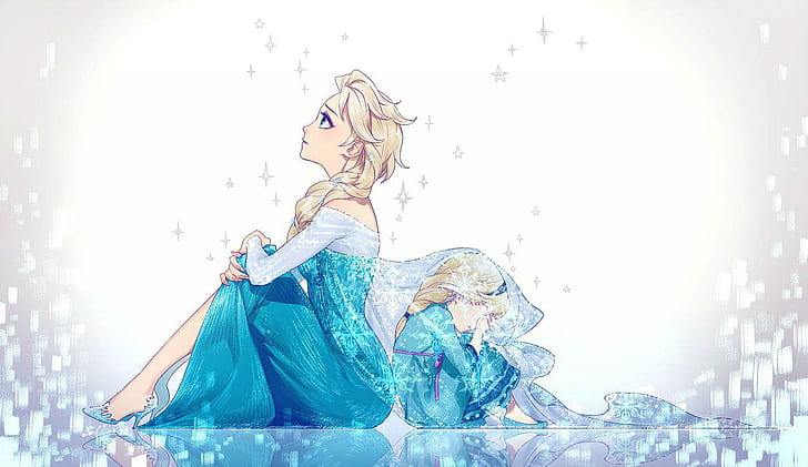 Pobre rainha Elsa no dia de sua criação!Magnífico fanart!Triste e magnífico !, Frozen Disney, filmes congelados, congelados, filmes, Disney, Frozen Elsa, Rainha Elsa, HD papel de parede