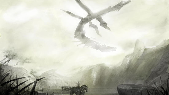 Shadow of the Colossus, Wander and the Colossus, Wander, HD wallpaper HD wallpaper