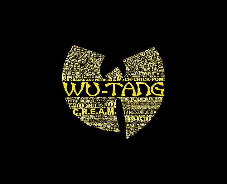 Wu-Tang tag cloud, musik, hip hop, rap, wu tang, klan, Wallpaper HD