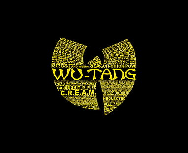 Wu-Tang tag cloud, música, hip hop, rap, wu tang, clã, HD papel de parede HD wallpaper