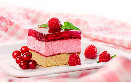 Dessert, cake, berries, Dessert, Cake, Berries, HD wallpaper HD wallpaper