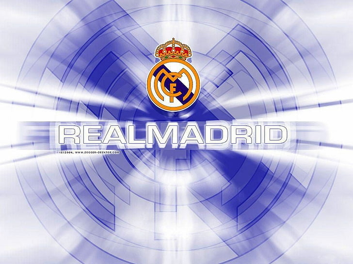 Real Madrid logo, Real Madrid, soccer clubs, logo, HD wallpaper