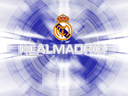 Logo Real Madrid, Real Madrid, klub sepak bola, logo, Wallpaper HD HD wallpaper