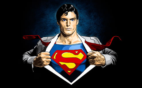 Tapeta cyfrowa Supermana, logo, kostium, Superman, komiks, Clark Joseph Kent, Tapety HD HD wallpaper