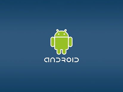 Android логотип, андроид, система, фон, робот, HD обои HD wallpaper