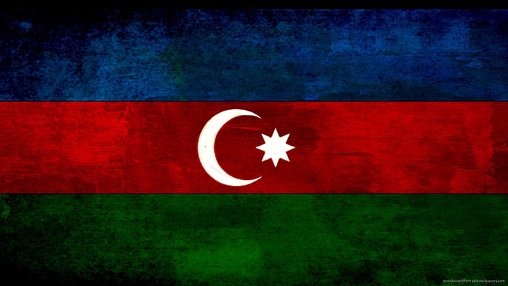 Bandeiras, bandeira do Azerbaijão, HD papel de parede