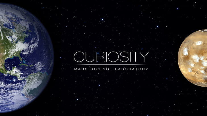 Earth and Mars, mars, curiosity, earth, earth-and-mars, HD wallpaper