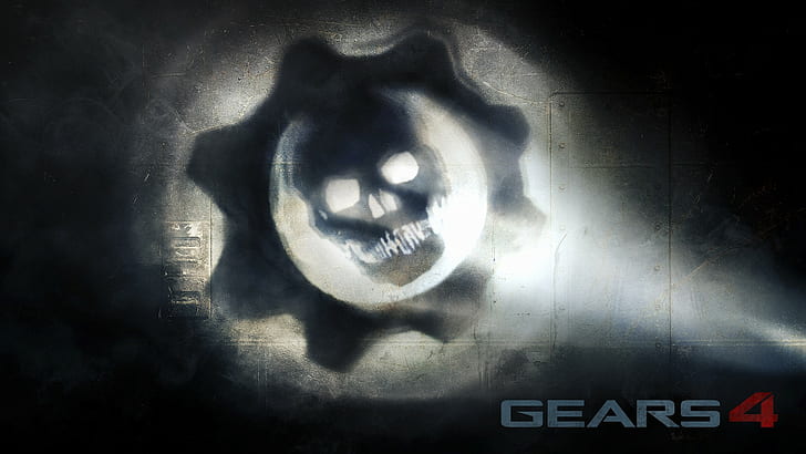 Gears of War、Gears 4、頭蓋骨、ゲーム、Gears of War、Gears 4、頭蓋骨、 HDデスクトップの壁紙