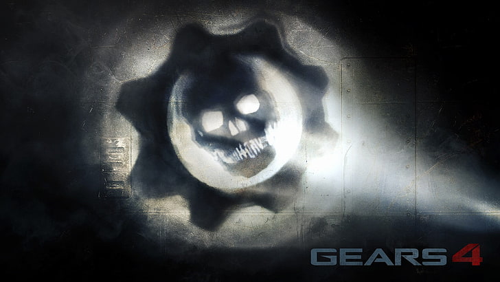 Gears of War 4-logotyp, Gears of War, Gears of War 4, videospel, HD tapet