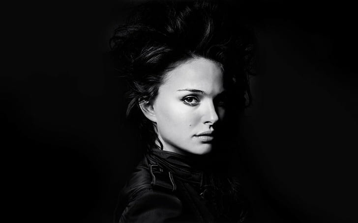 Natalie Portman, women, face, portrait, actress, celebrity, model, HD wallpaper
