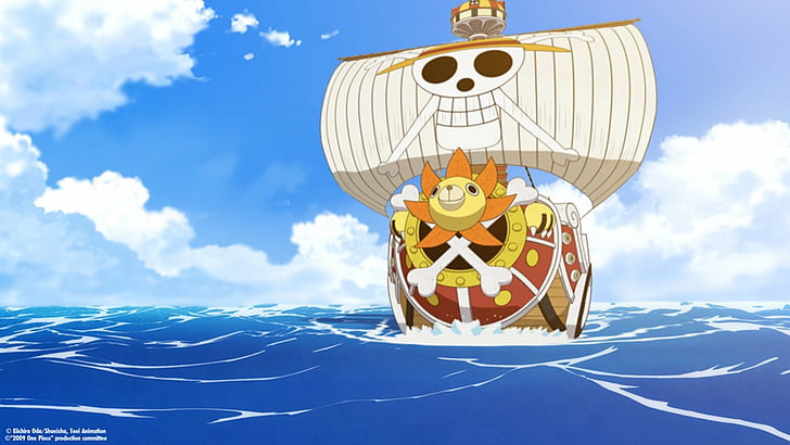 Anime, One Piece, Thousand Sunny, Fondo de pantalla HD