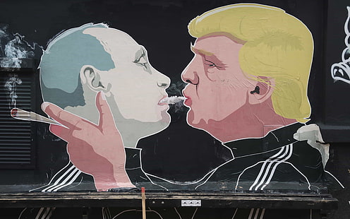 420, Donald, drogue, homme, marijuana, hommes, président, Poutine, Russie, russe, atout, Vladimir, Fond d'écran HD HD wallpaper