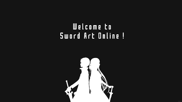 Seni Pedang Online, Kirigaya Kazuto, Yuuki Asuna, Wallpaper HD