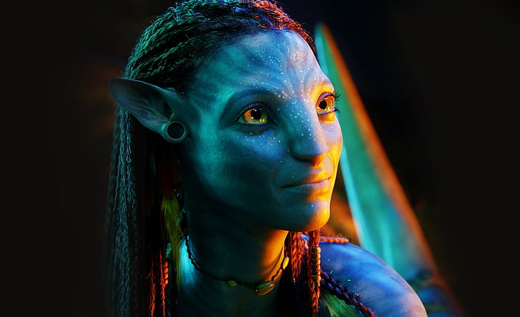 Neytiri, Avatar wallpaper digital karakter wanita, Film, Avatar, Film, Neytiri, film avatar, film avatar 2009, karakter film avatar, Wallpaper HD