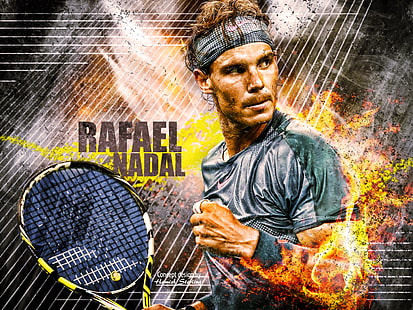Теннис, Рафаэль Надаль, испанский, HD обои HD wallpaper