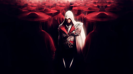 Cyfrowa tapeta Assassin's Creed Brotherhood, Assassin's Creed, gry wideo, Tapety HD HD wallpaper