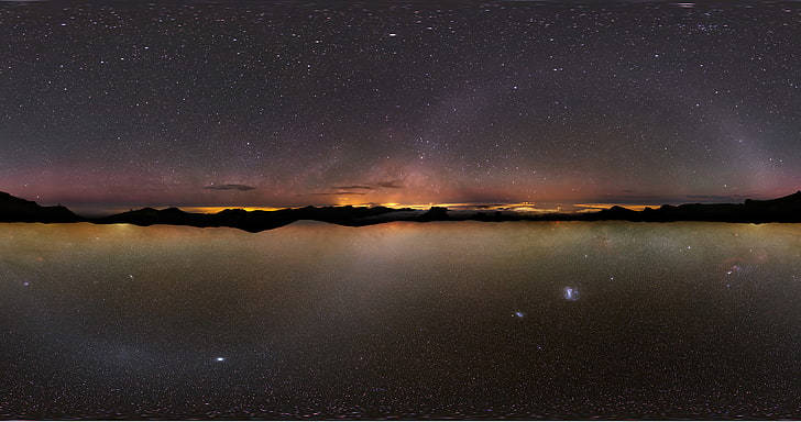 kosmisk galaktapet, himlen, stjärnor, Vintergatan, Ostrava, Atacama., Kanarieöarna, HD tapet