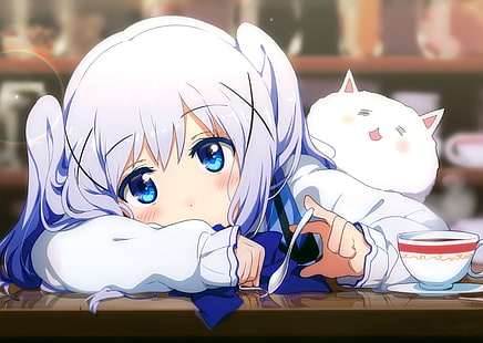 Anime, ¿es la orden un conejo ?, Chino Kafū, Fondo de pantalla HD HD wallpaper