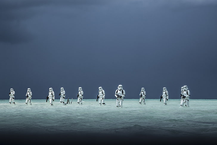 Star Wars Stormtrooper digital wallpaper, Star Wars, Rogue One: A Star Wars Story, Storm Troopers, HD wallpaper