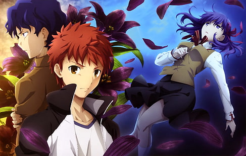 سلسلة القدر ، فيلم Fate / stay Night: Heaven's Feel ، ساكورا ماتو ، شينجي ماتو ، شيرو إيميا، خلفية HD HD wallpaper