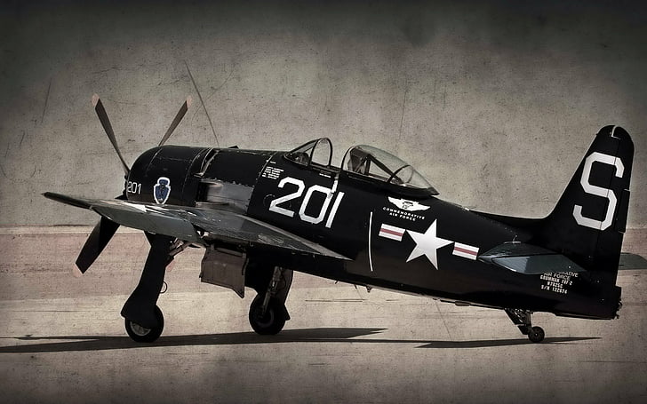 Pesawat Militer, Grumman F8F Bearcat, Wallpaper HD