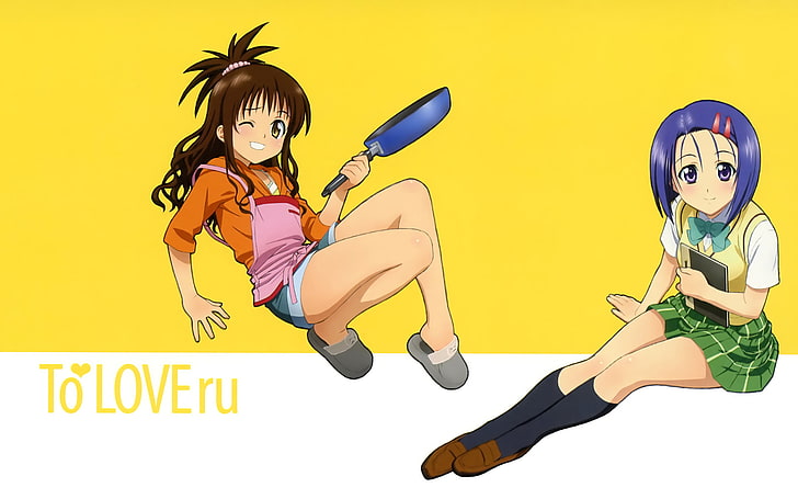 Anime, To Love-Ru, Haruna Sairenji, Mikan Yuuki, HD wallpaper