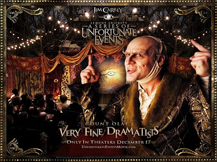 Movie, Lemony Snicket's A Series Of Unfortunate Events, Count Olaf, Jim Carrey, HD wallpaper