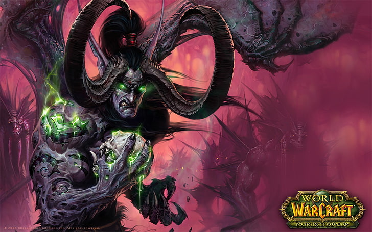 World of Warcraft, World of Warcraft: Горящий крестовый поход, Иллидан Ярость Бури, HD обои