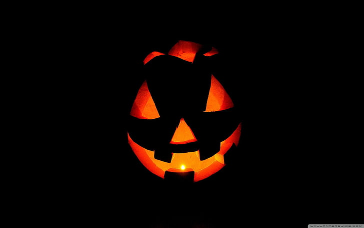 Halloween, Kürbis, einfach, HD-Hintergrundbild