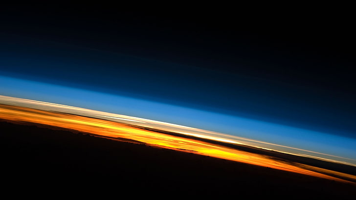 sunset sunrise outer space earth atmosphere space station 1920x1080  Nature Sunsets HD Art , sunset, sunrise, HD wallpaper