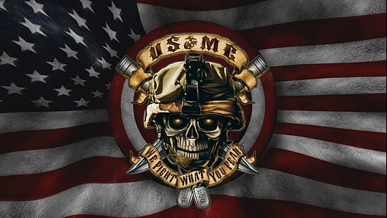 Празник, 4 юли, американски, морски пехотинци, USMC, HD тапет HD wallpaper