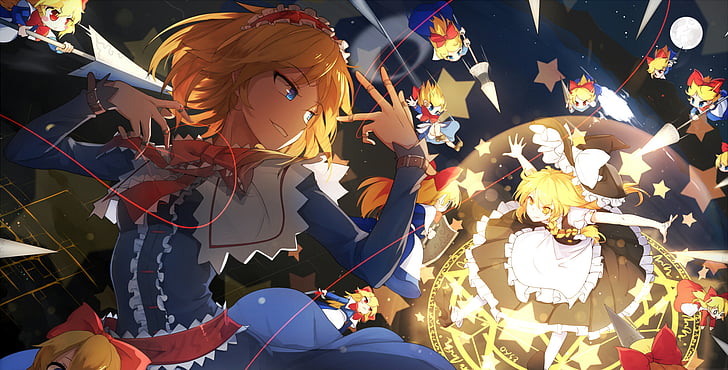Anime, Touhou, Alice Margatroid, HD wallpaper
