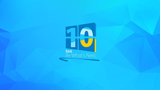 Windows 10ロゴ、創造的な背景、Windows 10、ロゴ、創造的な背景、 HDデスクトップの壁紙 HD wallpaper