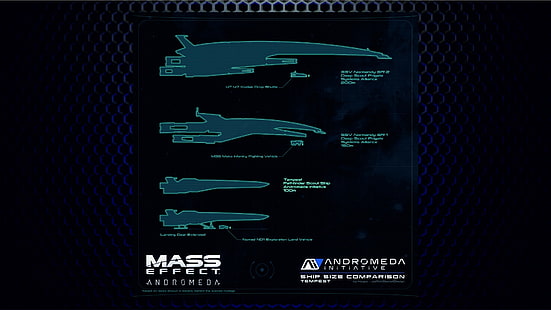 Mass Effect Andromeda Vektorgrafik, Andromeda Initiative, Mass Effect: Andromeda, Videospiele, HD-Hintergrundbild HD wallpaper