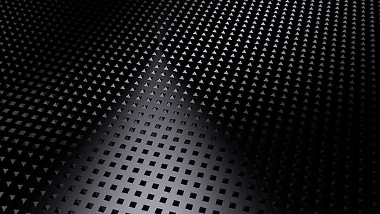 черные сетчатые обои, бриллианты, формы, сетки, темные, HD обои HD wallpaper