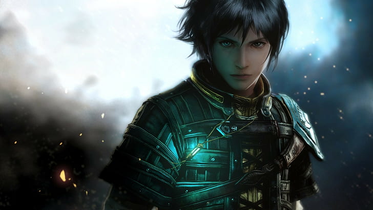 The last remnant, Girl, Armor, Face, Look, HD wallpaper