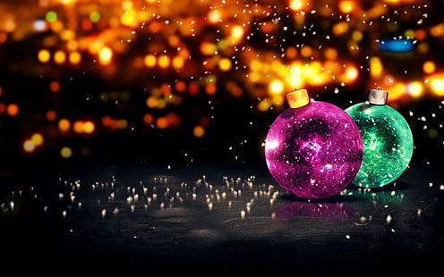 Bolas de feliz Natal, feliz ano novo, feliz, Natal, bolas, s, melhor s, HD papel de parede HD wallpaper